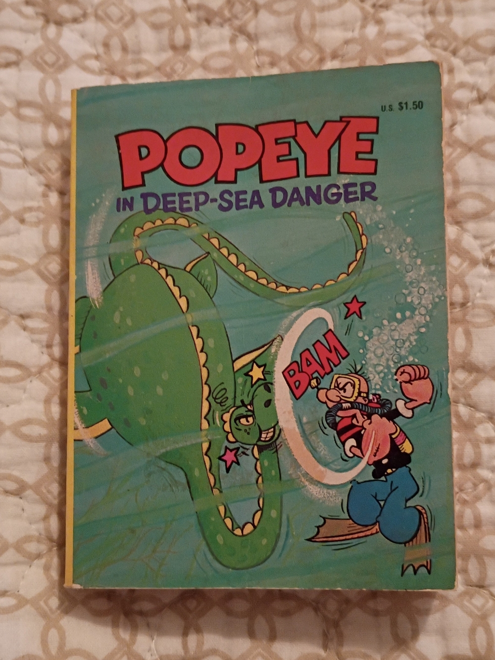 Popeye In Deep-Sea Danger Vintage- 1980
